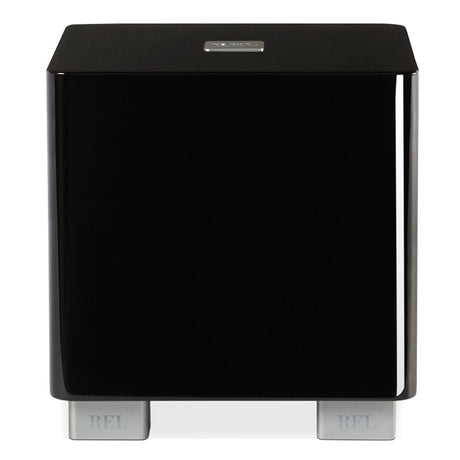 REL T/5x Subwoofer piano black front 