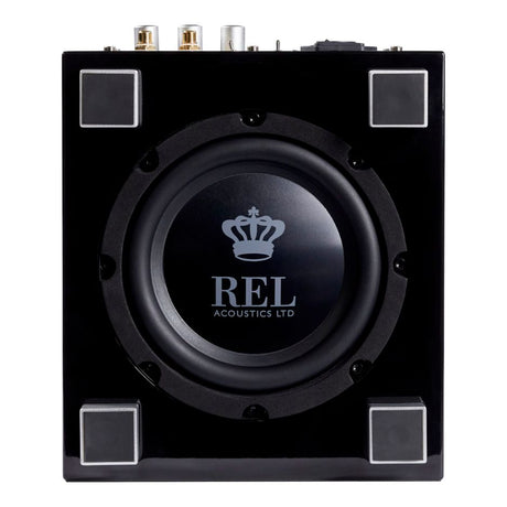 REL Tzero MKIII Subwoofer piano black bottom