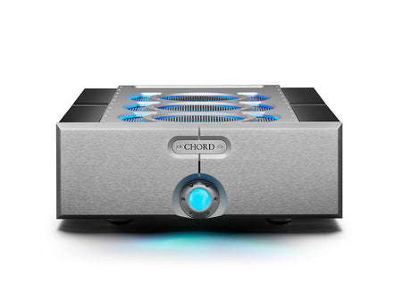 Chord Electronics Ultima 2 mono power amplifier front view silver