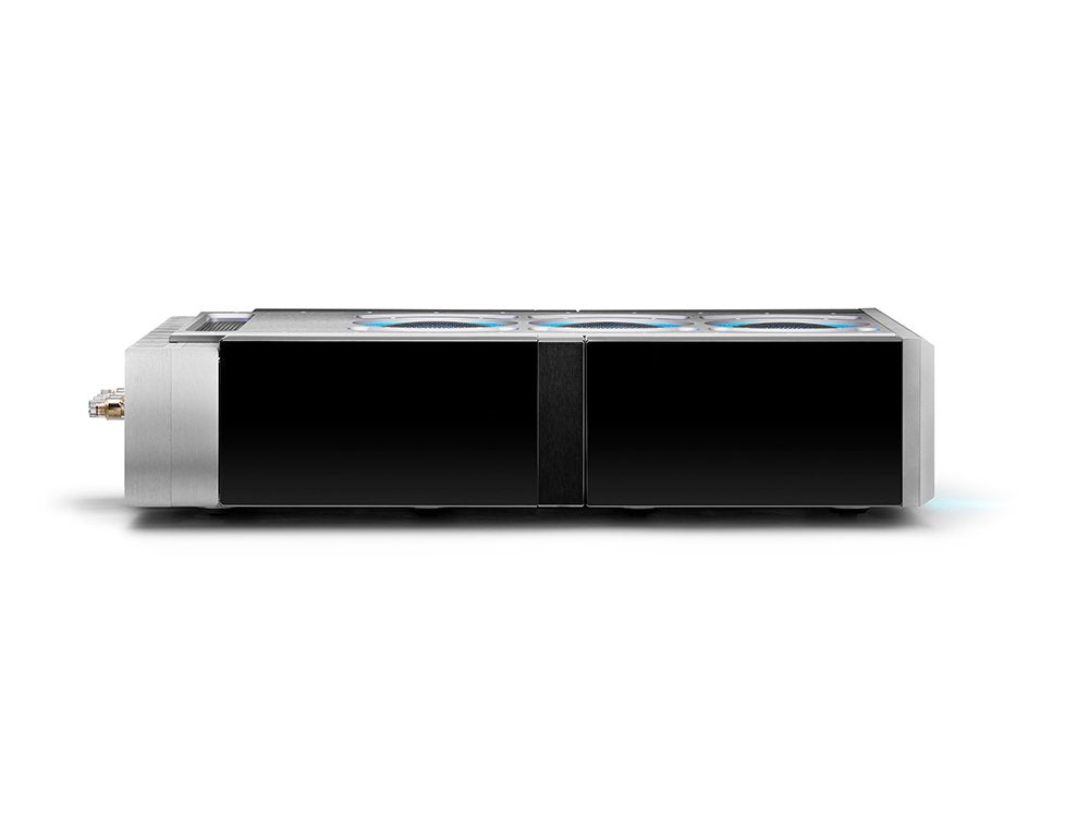 Chord Electronics Ultima 2 mono power amplifier front angle silver