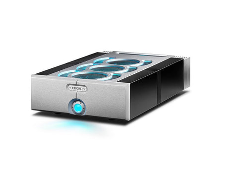 Chord Electronics Ultima 2 mono power amplifier side view silver