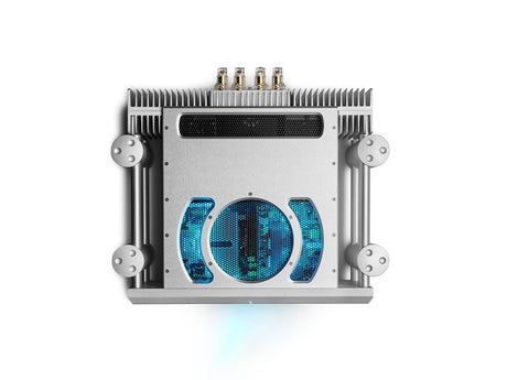 Chord Electronics Ultima 3 mono power amplifier top view silver