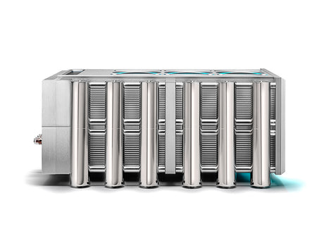 Chord Electronics Ultima reference mono power amplifier side view silver