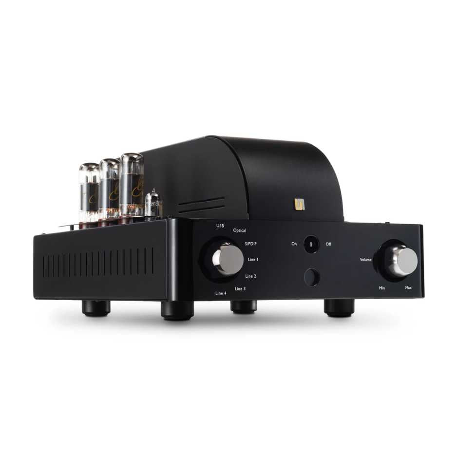 Unison Research S6 Black Edition Tube Integrated Amplifier Diagonal Front Photo