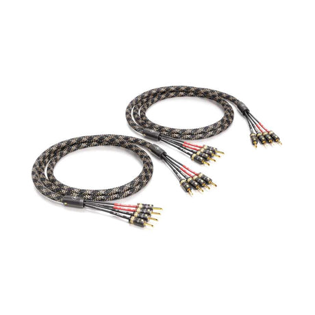 VIABLUE SC-4 Speaker Cables Bi-Amp with T8 Banana connectors