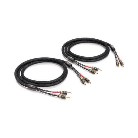 VIABLUE SC-4 Speaker Cables Full Range in Black with T8 Banana Connectors