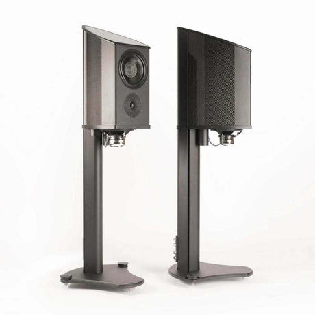 Wilson Benesch Discovery 3Zero Standmount Speaker Hero 2 speaker photo showing front of one and side of another