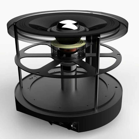 Wilson Benesch IGX Infrasonic Generator Subwoofer Internals graphic image Top diagonal view