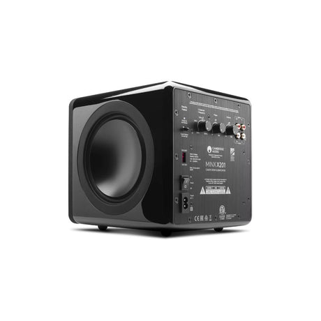 Cambridge Audio MINX X201 Subwoofer black angled rear