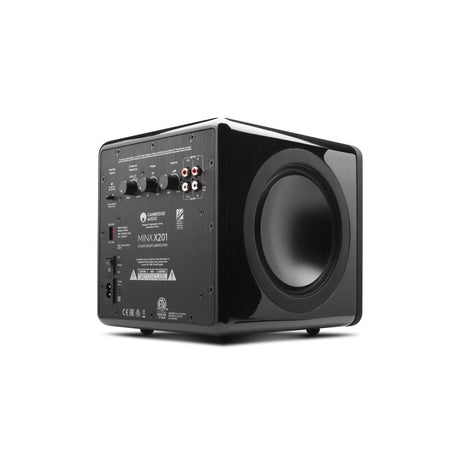 Cambridge Audio MINX X201 Subwoofer black angled rear