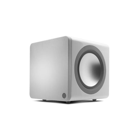 Cambridge Audio MINX X201 Subwoofer white angled