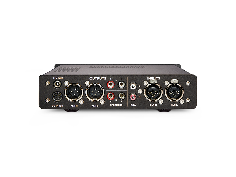 Chord Electronics Alto rear panel with XLR, RCA, and speaker connections