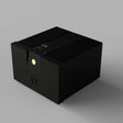 Primare 928 Special Edition Monoblock Amplifier in black, three-quarter studio view with gold power button and 928 top display