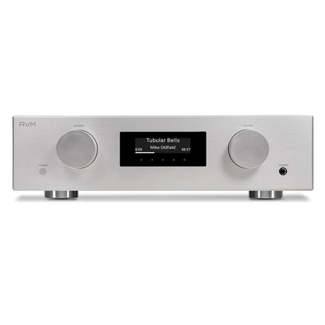 AVM Evolution AS 5.3 Streaming Integrated Amplifier, Silver, front view