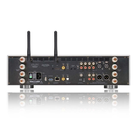 AVM Evolution CS 3.3 Streaming CD Receiver, Silver, rear connection panel