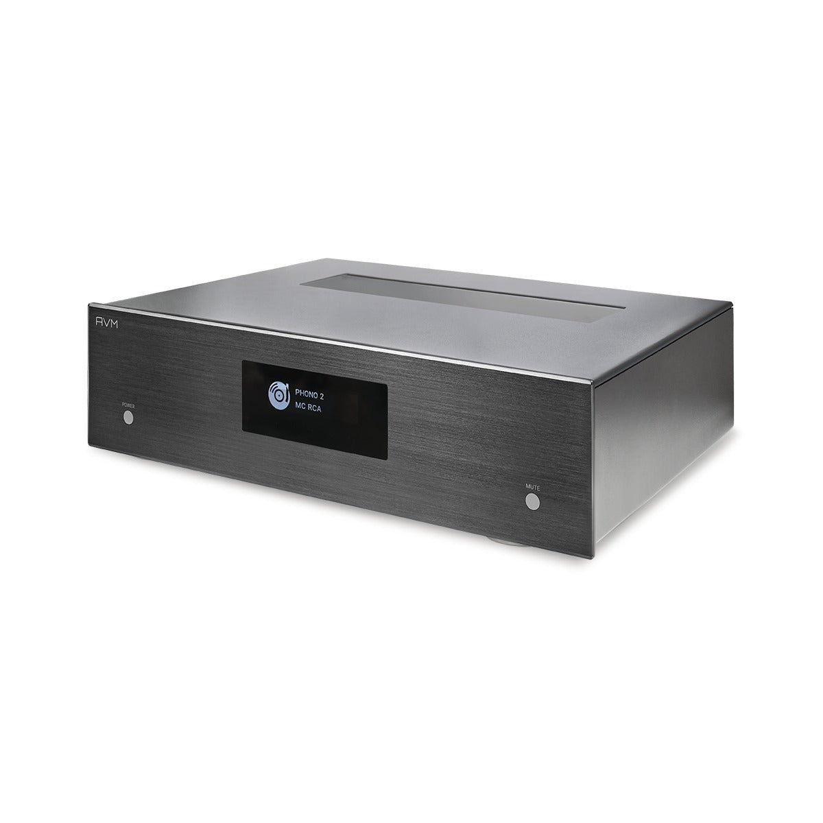 AVM Evolution PH 5.3 Phono Preamplifier, Black, right three-quarter view