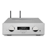 AVM Ovation AS 8.3 S Streaming Integrated Amplifier, Silver, elevated front view