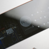 AVM Ovation AS 8.3 S Streaming Integrated Amplifier, Silver, lid close-up with the D/A-Converter S module visible inside