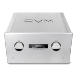 AVM Ovation AS XL Streaming Integrated Amplifier, Silver, elevated front view