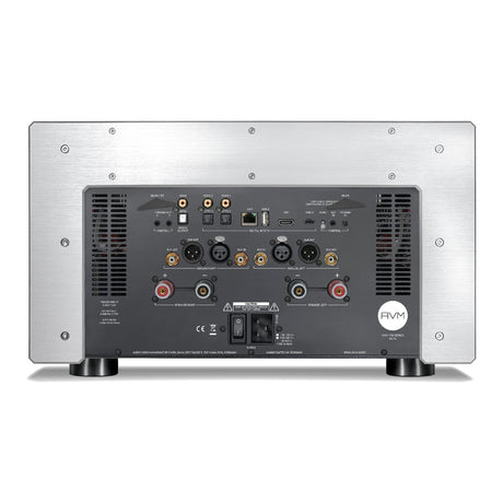 AVM Ovation AS XL Streaming Integrated Amplifier, Cellini chrome, rear connection panel