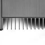 AVM Ovation AS XL Streaming Integrated Amplifier, heat sink fins close-up