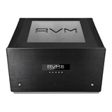 AVM Ovation MA 8.3 S Mono Power Amplifier, Black, elevated front view