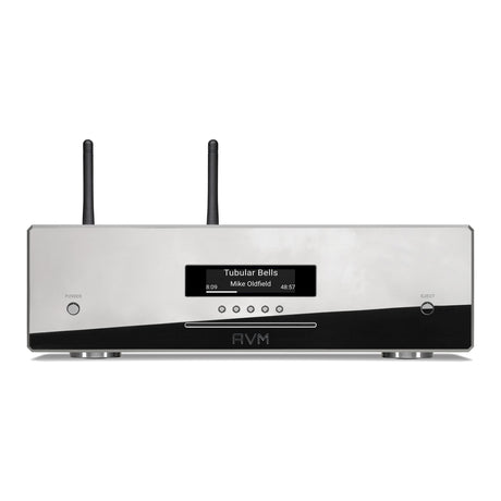 AVM Ovation MP 8.3 S Streaming Media Player, Cellini chrome, front view