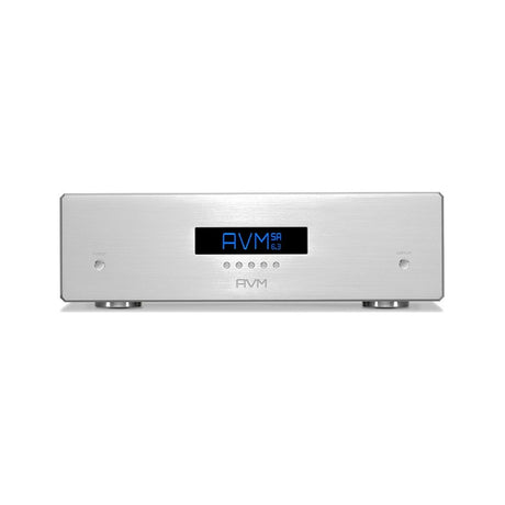 AVM Ovation SA 6.3 Stereo Power Amplifier, Silver, front view