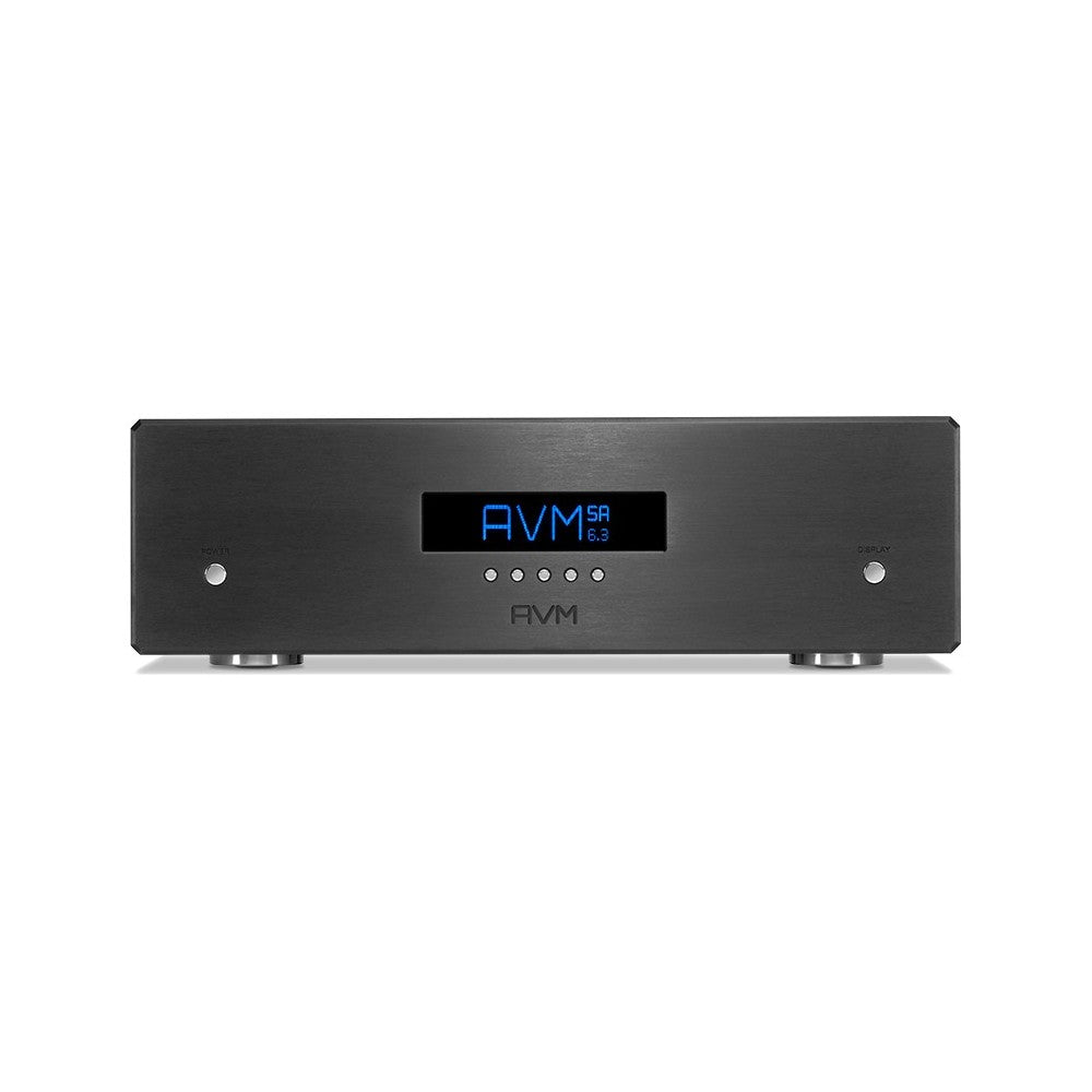 AVM Ovation SA 6.3 Stereo Power Amplifier, Black, front view