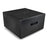 AVM Ovation SA 8.3 Lite Stereo Power Amplifier, Black, three-quarter view facing right