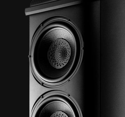 Wilson Benesch Tactic drive unit close-up showing the isotactic polypropylene cone and surround