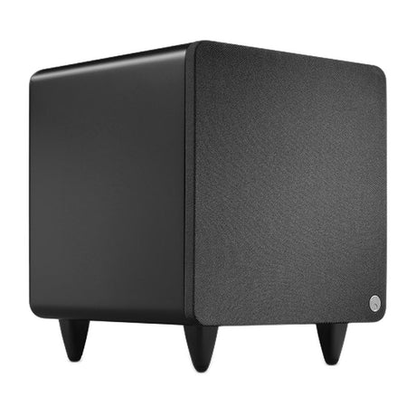 Cambridge Audio MSX Sub 300 Subwoofer (Open Box), Black, three-quarter view facing right