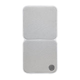 Cambridge Audio MSX20 satellite speaker, White, front view of dual BMR grille