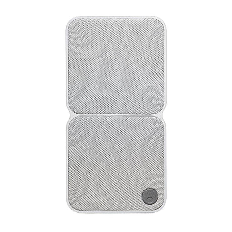 Cambridge Audio MSX20 satellite speaker, White, front view of dual BMR grille