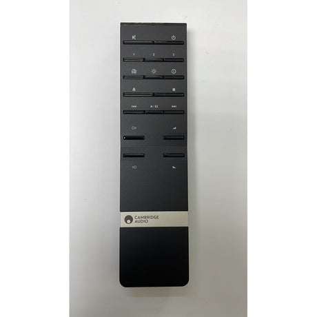 Cambridge Audio EVO 75 & EVO 150 Replacement Remote Control, dark grey, front view with controls
