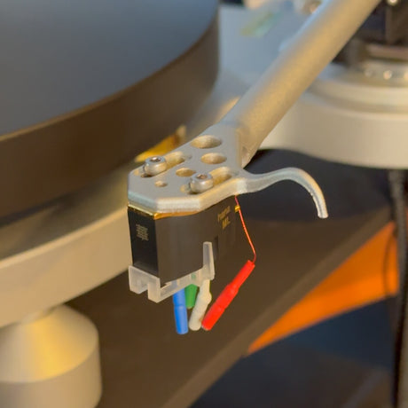 Phono cartridge mounting and alignment service, moving coil cartridge mounted and wired on the headshell