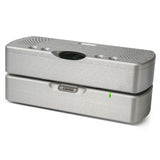 Chord Electronics Quartet upscaler in Silver, alternate three-quarter view
