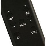 Rogue Audio RH-5 Headphone Amplifier Remote Control, black, close-up of power, volume, select, mute and display buttons