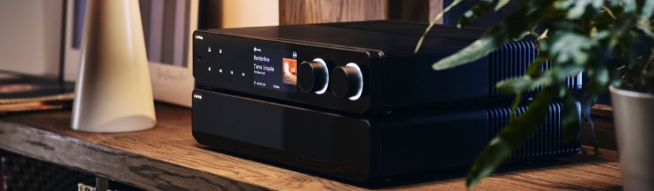Cyrus 80 PRE Streaming Preamplifier with 80 PWR in lifestyle setting