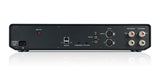 Cyrus 80 PWR rear panel showing XLR inputs, bridge/stereo switch, and speaker binding posts