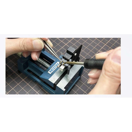 Dynavector Aska Moving Coil Phono Cartridge, hand assembly close-up in the Japanese workshop