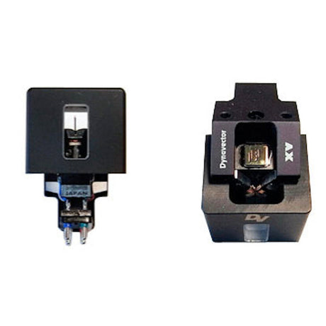 Dynavector DRT XV-1t moving coil cartridge bottom and front detail views