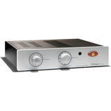 Unison Research Unico Nuovo integrated amplifier in silver, three-quarter view