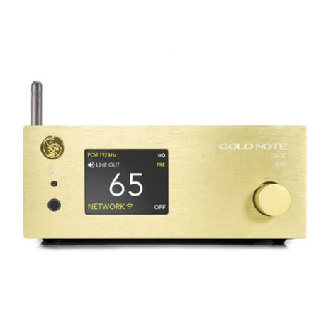 Gold Note DS-10 EVO Streaming DAC gold front