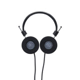 Grado F Cushions Replacement Earpads, black foam, cushion side view, shown fitted to the Grado Hemp