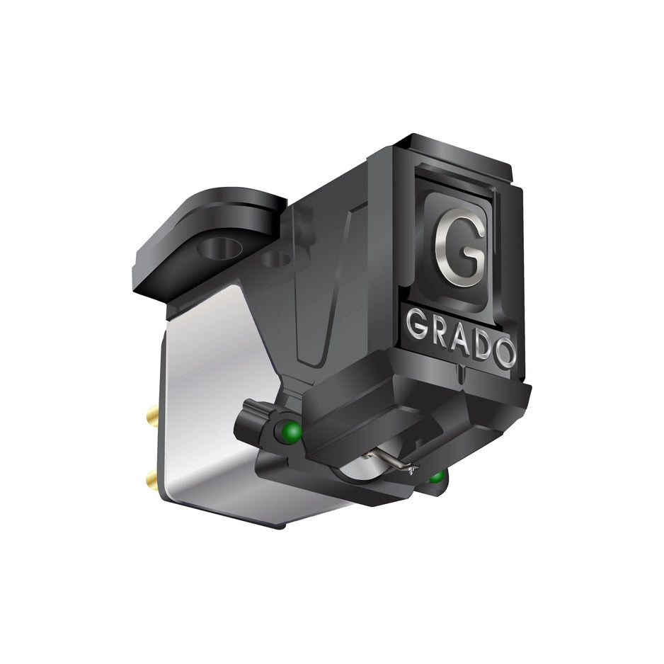 Grado Green4 cartridge alternate angle, three-quarter facing left