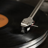 Grado Green4 tracking vinyl with record label visible
