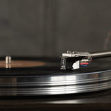 Grado Green4 tracking vinyl record closeup