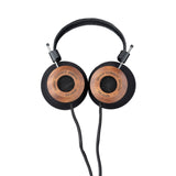 Grado GS1000 Classic Series Open-Back Headphones, Mahogany, front view of both earcups