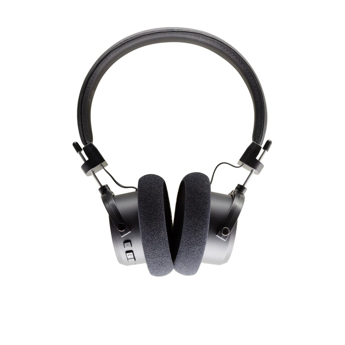 Grado GW100x Wireless Open-Back Headphones, Black, front view with both cushions facing camera